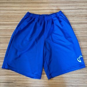 Athletic DNA blue basketball shorts, size medium
